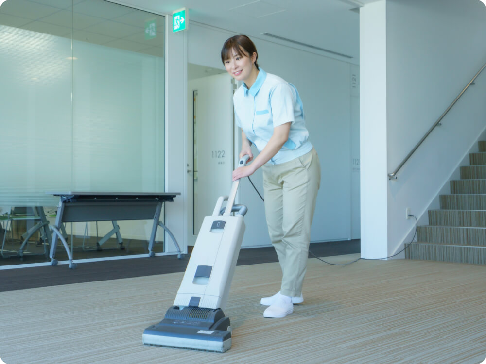 盛岡市保健所の清掃スタッフ