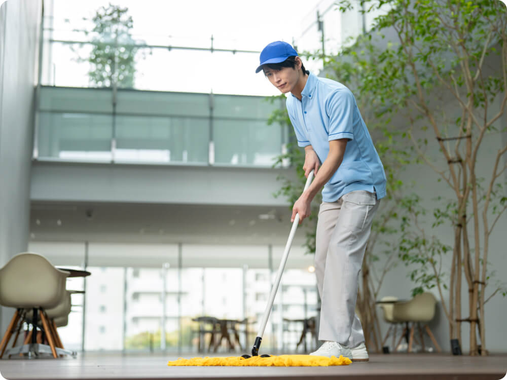 長野健康センターの清掃スタッフ